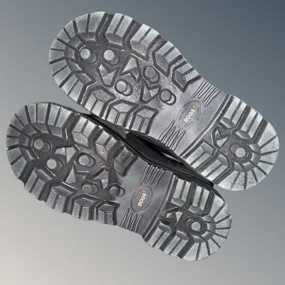 NWT Bogs Black Forge Steel Toe Snow Work Boots Size Men 4 Women 6 - Picture 10 of 12